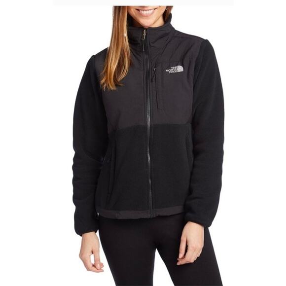 The North Face Denali 2 Fleece Jacket Womens Large Black Polartec Repreve Eco - Picture 3 of 11